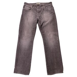 John Varvatos USA Mens Gray Corduroy Jeans Authentic Fit Size 34R